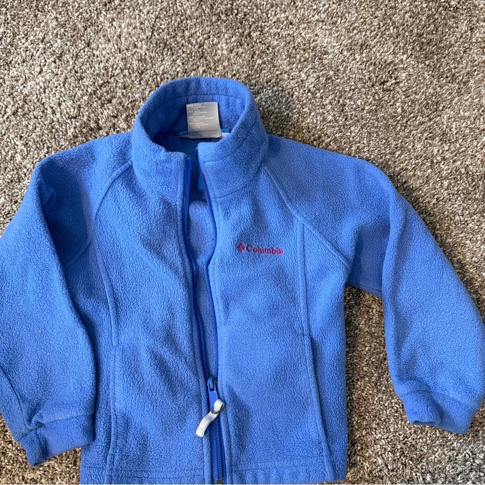 Columbia Blue Full-Zip Fleece Jacket